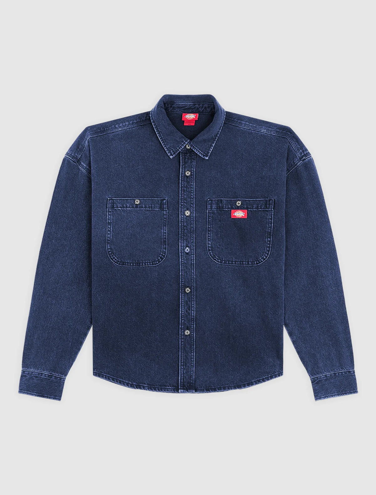 DICKIES Mechanic Denim L/S Shirt - Raw Blue
