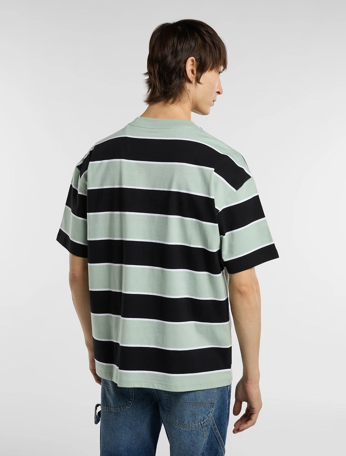 DICKIES EMBROIDERY STRIPES SS Tee - Jadeite Menta Black