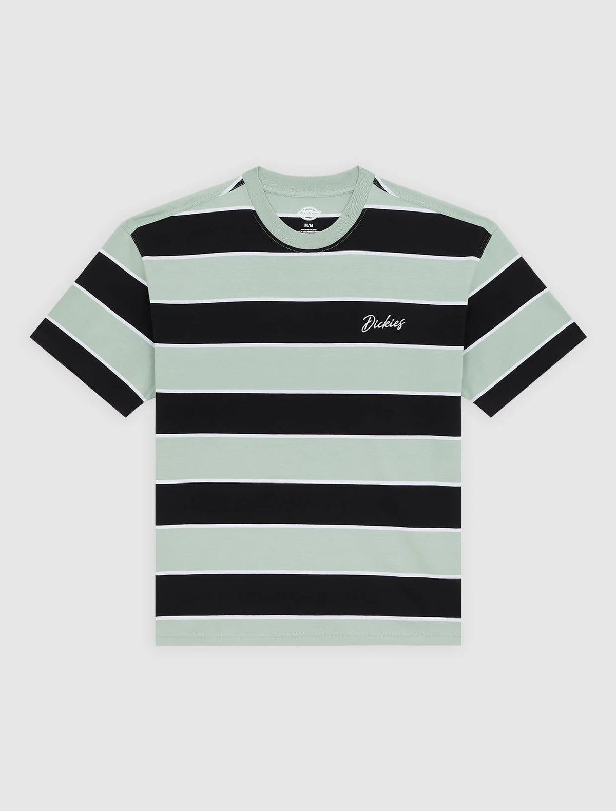 DICKIES EMBROIDERY STRIPES SS Tee - Jadeite Menta Black