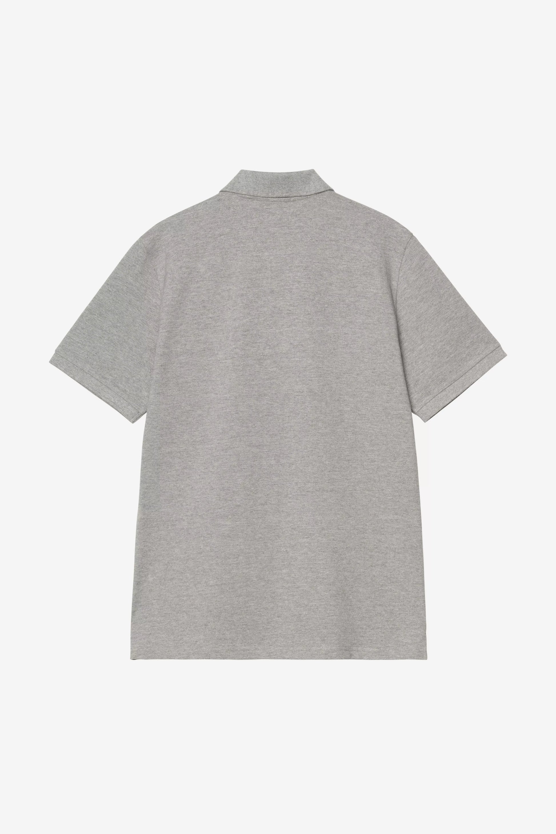 CARHARTT WIP S/S Chase Pique Polo - Grey Heather Gold - FREESTYLE LLORET