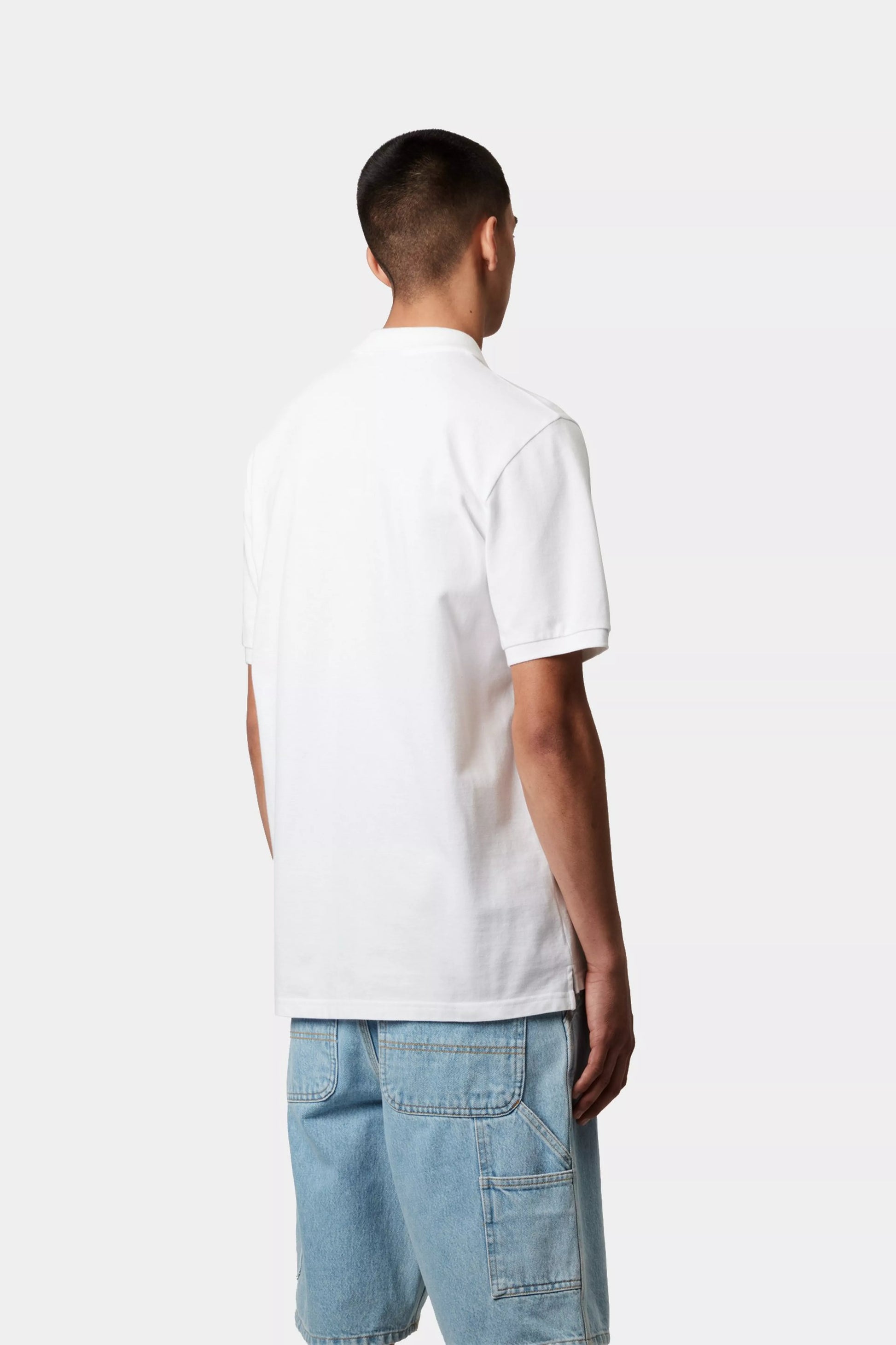 CARHARTT WIP S/S Chase Pique Polo - White Gold - FREESTYLE LLORET