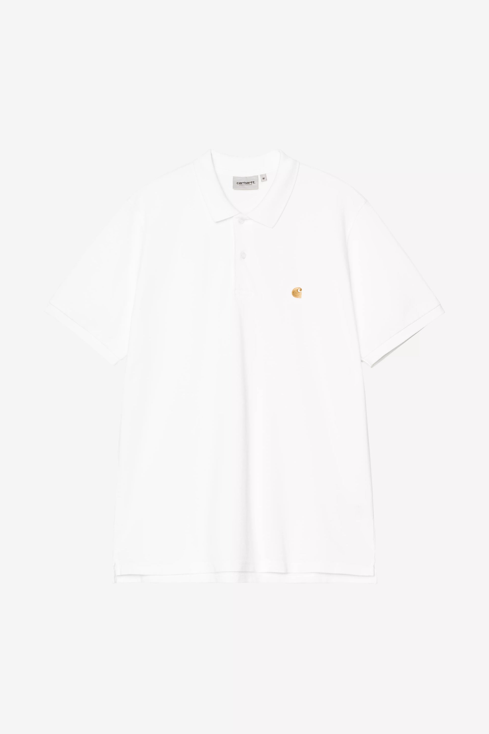 CARHARTT WIP S/S Chase Pique Polo - White Gold - FREESTYLE LLORET