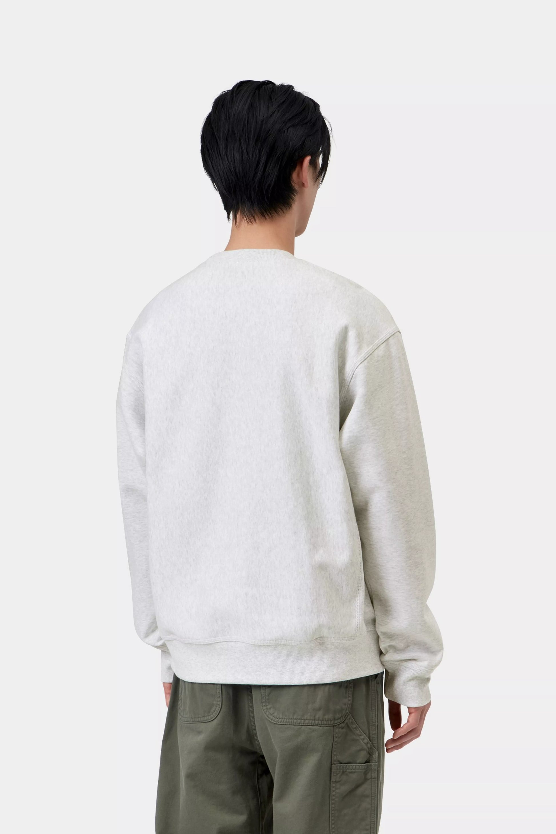 CARHARTT WIP American Script Sweatshirt - Ash Heather