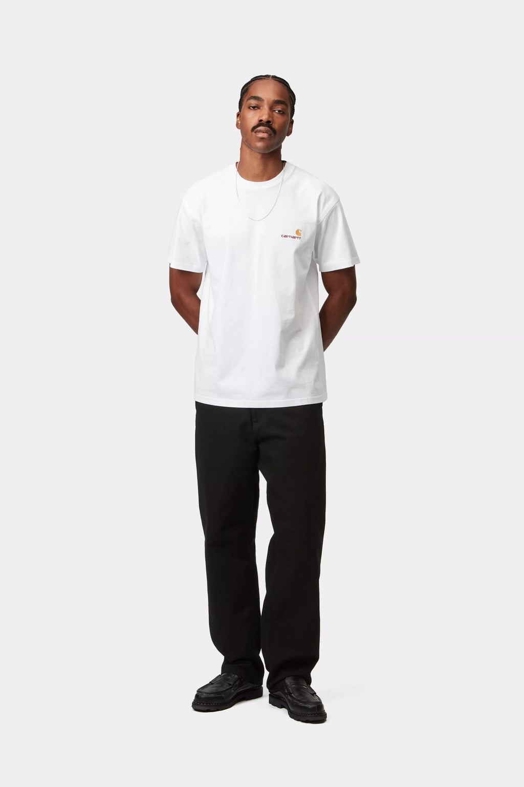CARHARTT WIP S/S American Script T-Shirt - White