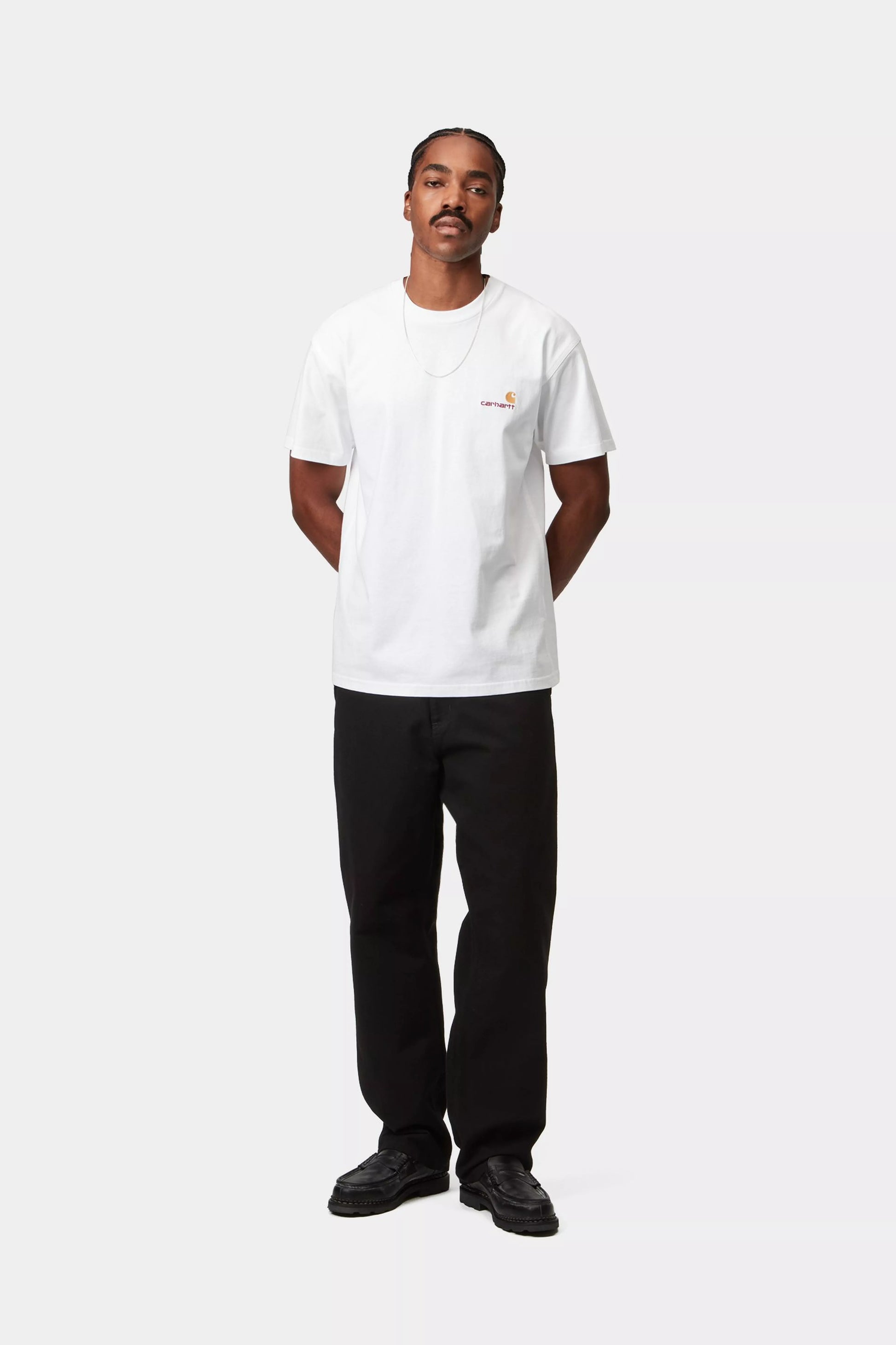 CARHARTT WIP S/S American Script T-Shirt - White