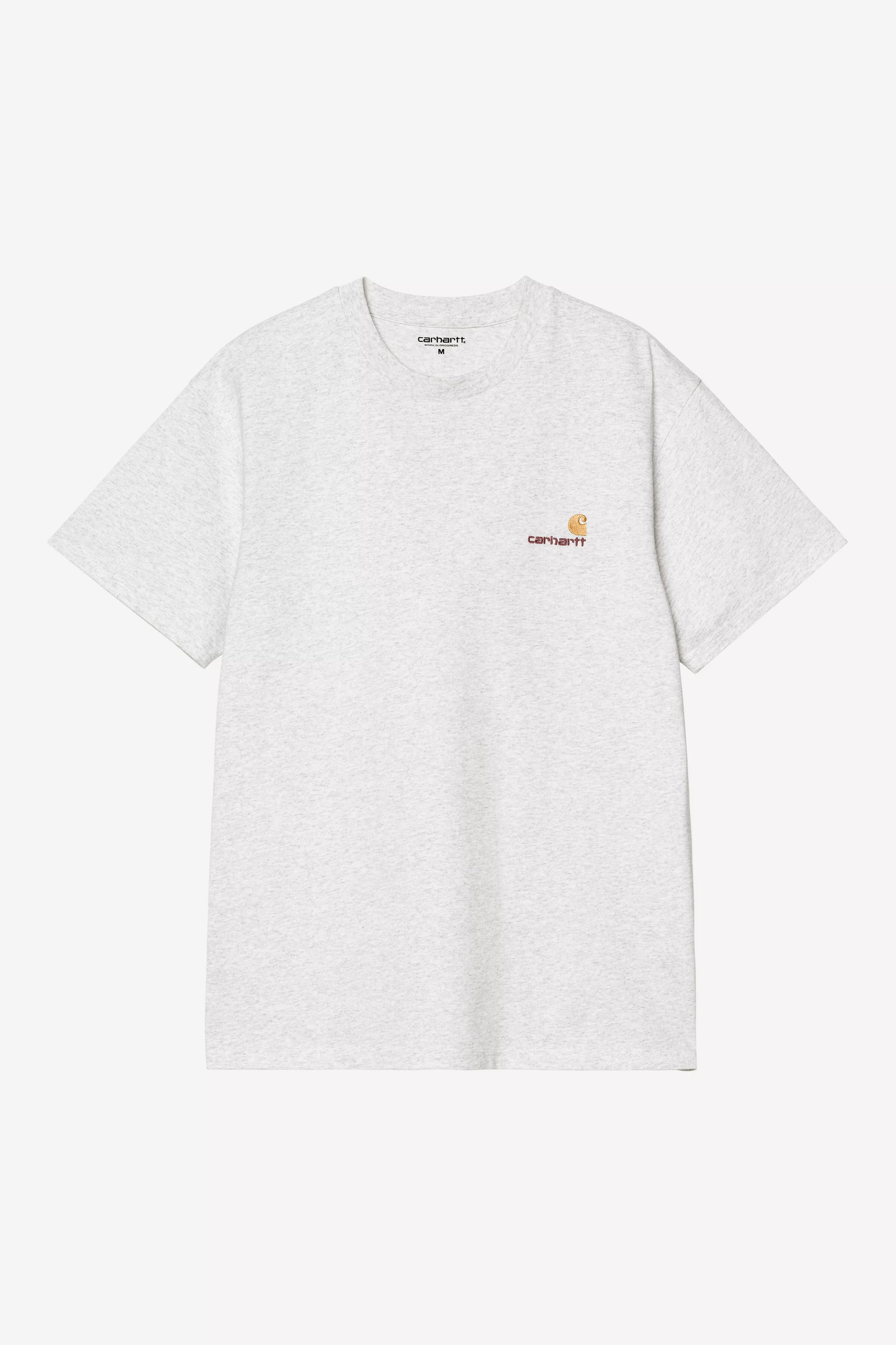 CARHARTT WIP S/S American Script T-Shirt - Ash Heather
