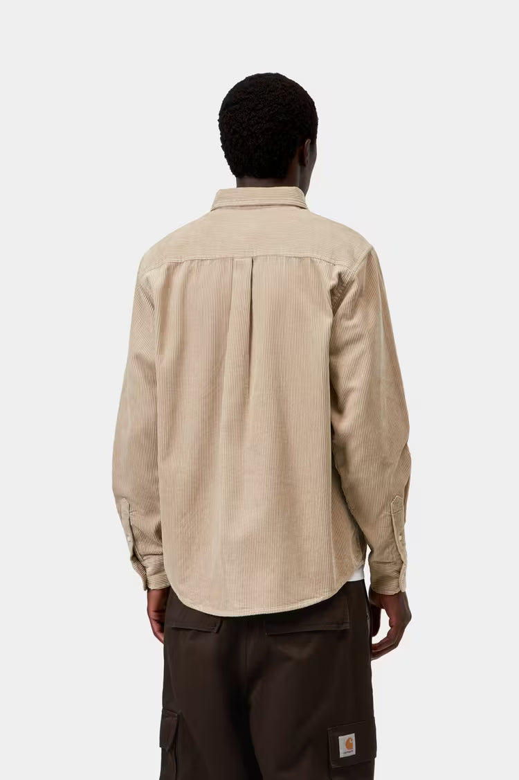 CARHARTT WIP L/S MADISON CORD SHIRT - Wall
