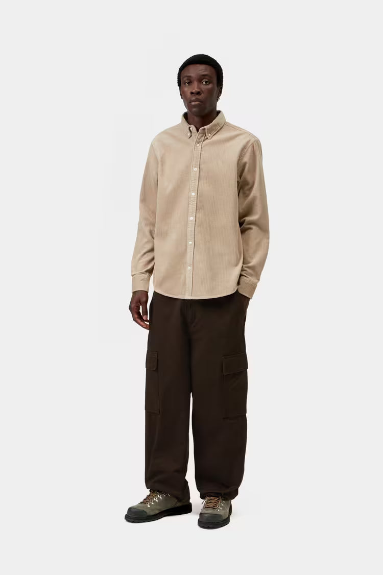 CARHARTT WIP L/S MADISON CORD SHIRT - Wall