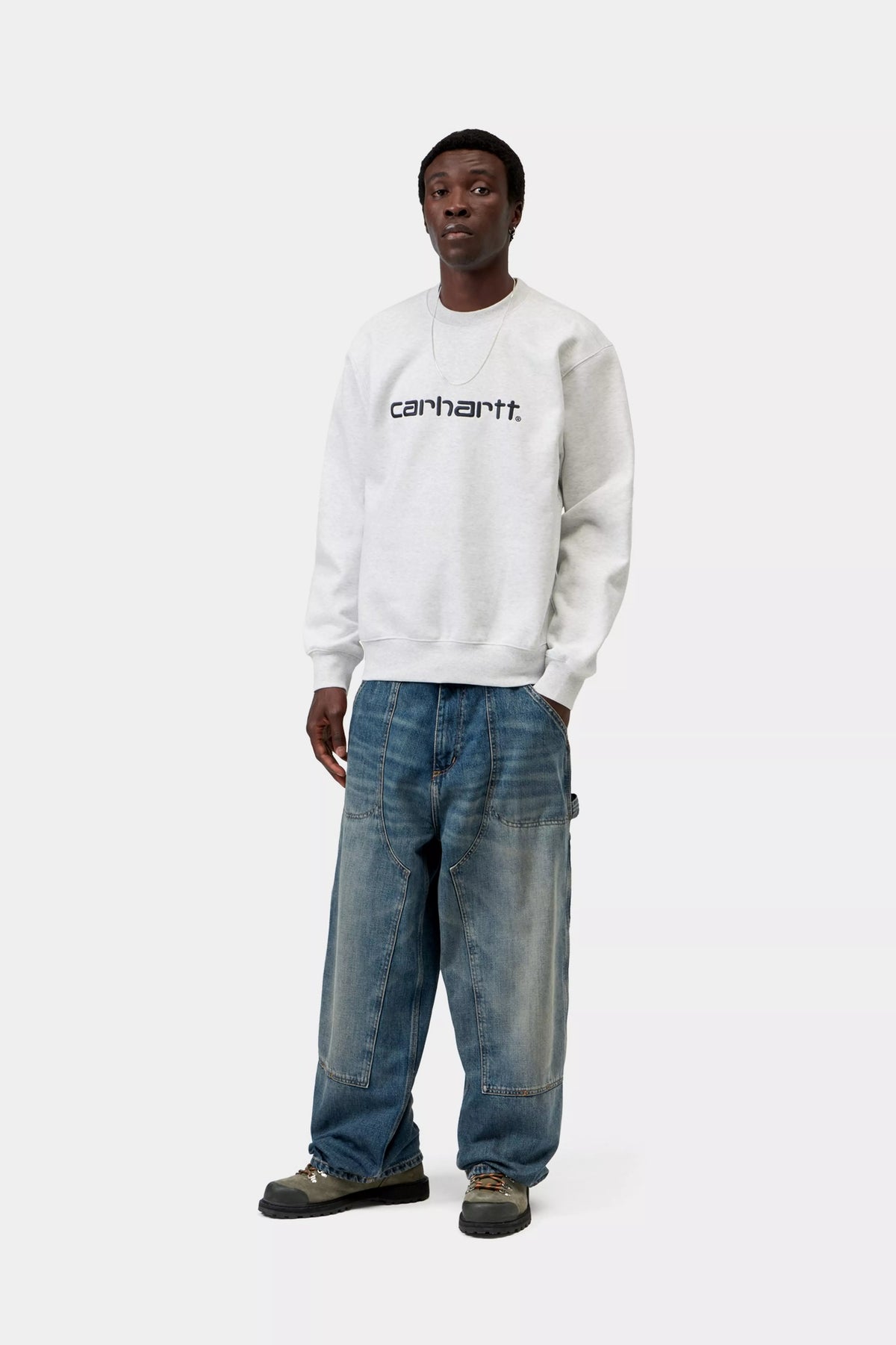 CARHARTT WIP Carhartt Sweatshirt - Ash Heather / Graphite