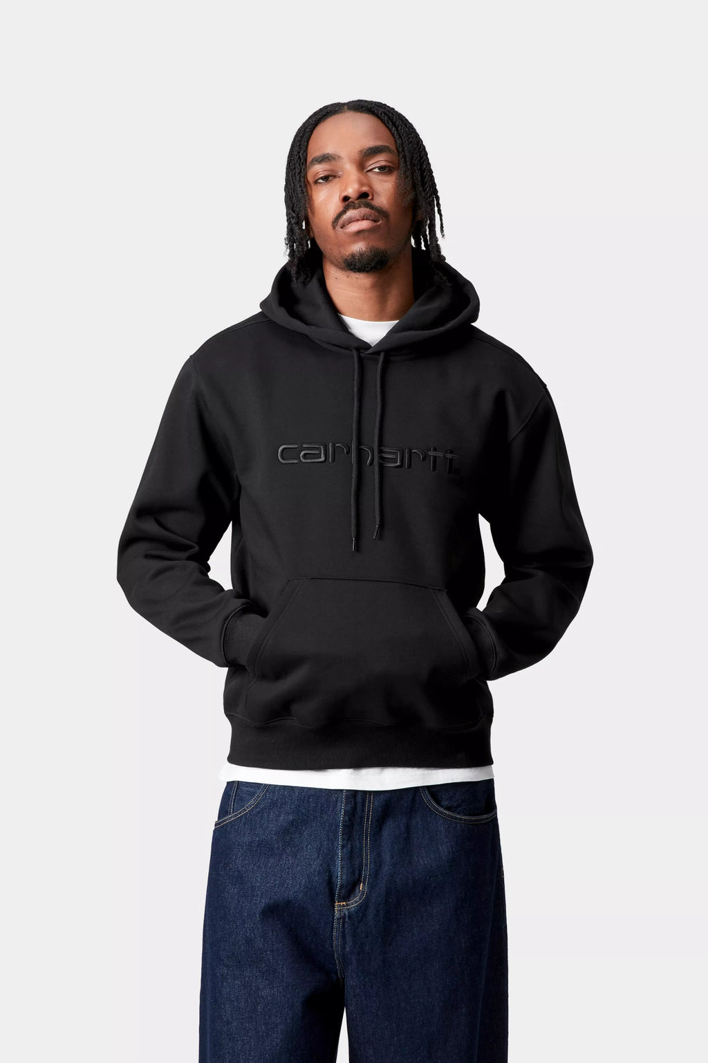 CARHARTT WIP HOODED CARHARTT SWEAT - Black Black