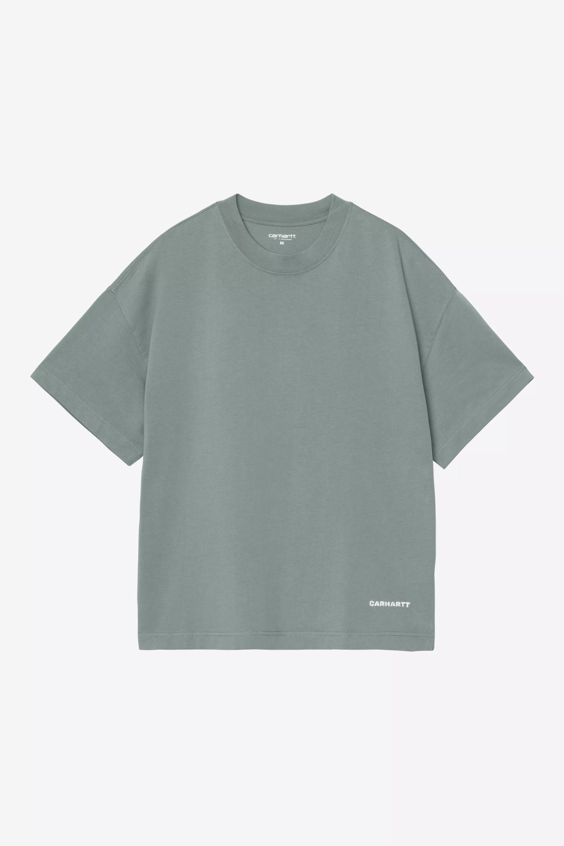 CARHARTT WIP S/S Link Script T-Shirt - Velvet Green / White - FREESTYLE LLORET