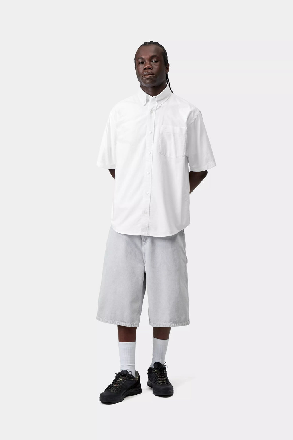 CARHARTT WIP S/S Braxton Shirt - White / White - FREESTYLE LLORET