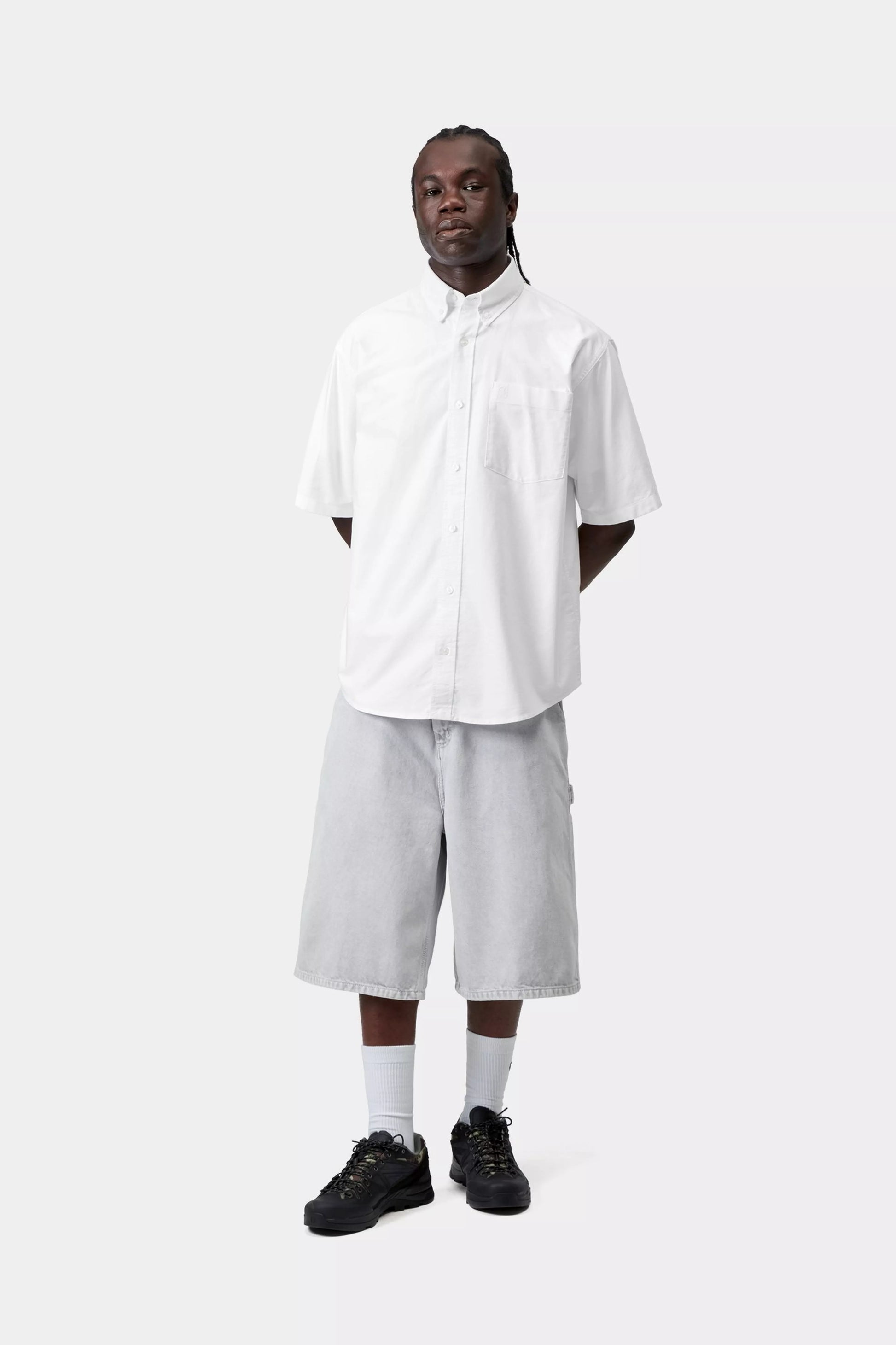 CARHARTT WIP S/S Braxton Shirt - White / White - FREESTYLE LLORET