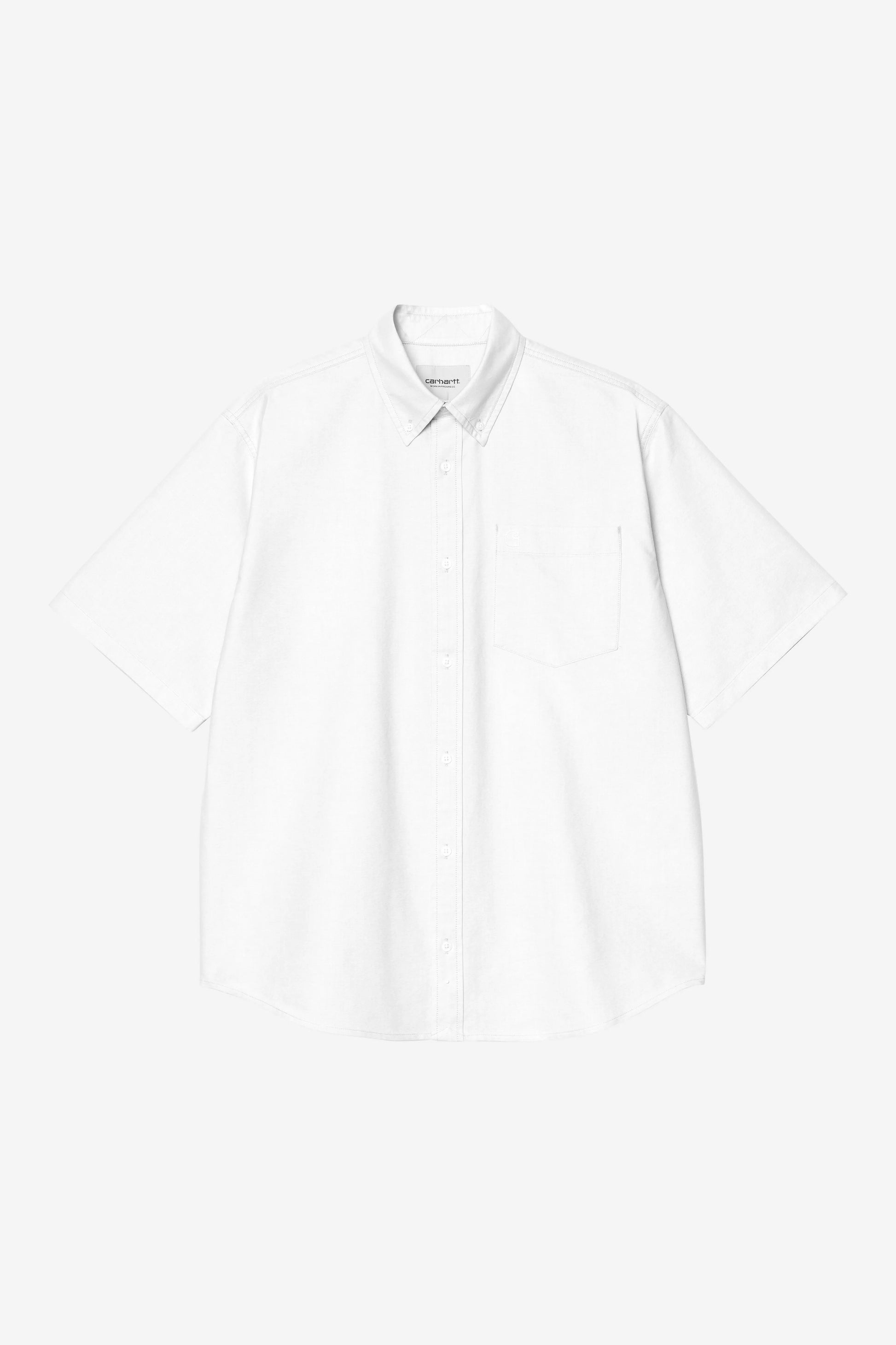 CARHARTT WIP S/S Braxton Shirt - White / White - FREESTYLE LLORET
