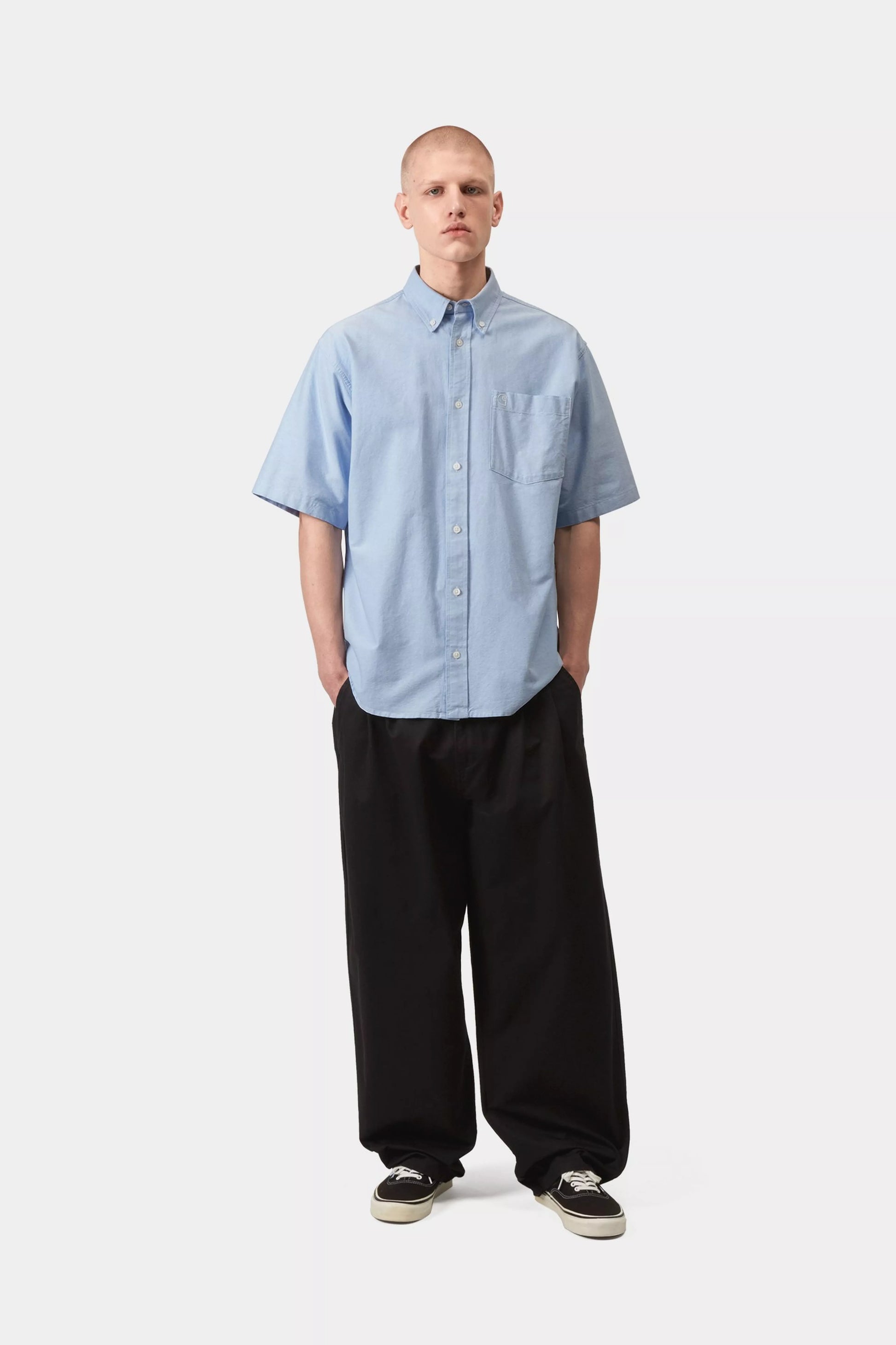 CARHARTT WIP S/S Braxton Shirt - Bleach / Wax - FREESTYLE LLORET