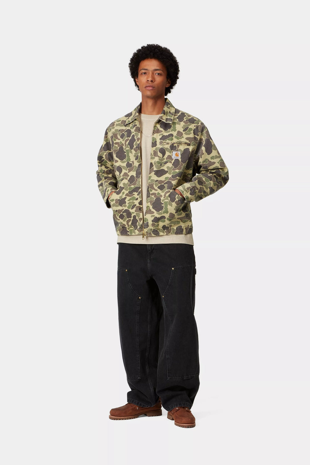 CARHARTT WIP Nash Double Knee Pant - Black, Stone washed