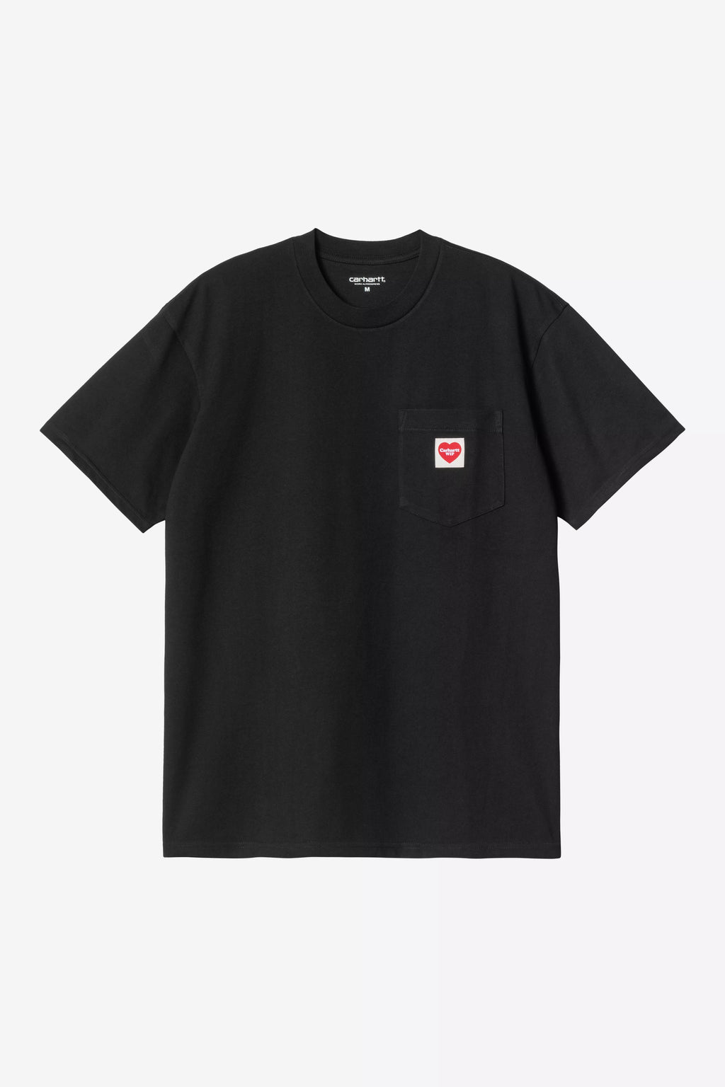 CARHARTT WIP S/S Pocket Heart T-Shirt - Black / Red