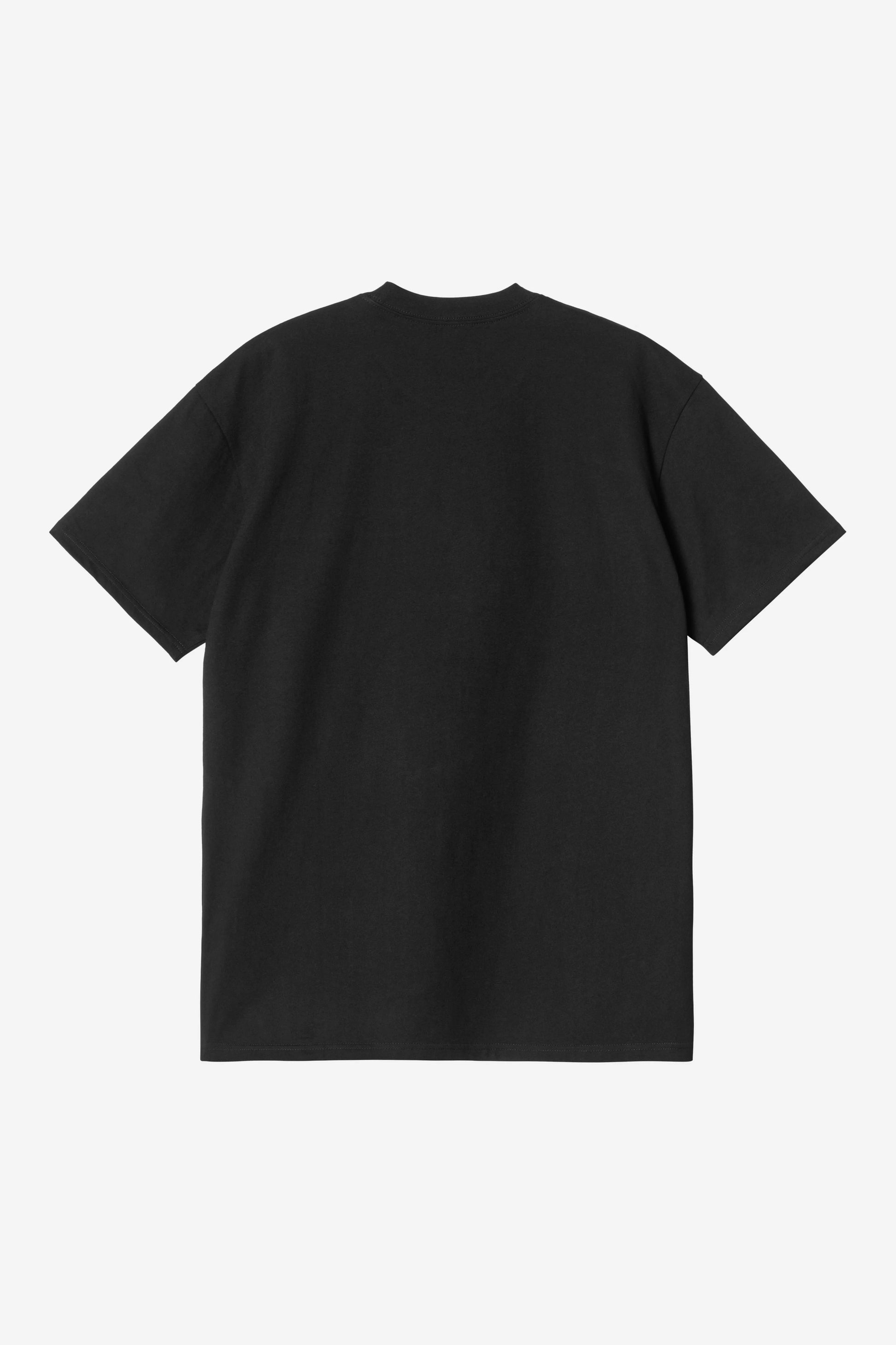 CARHARTT WIP S/S Pocket Heart T-Shirt - Black / Red