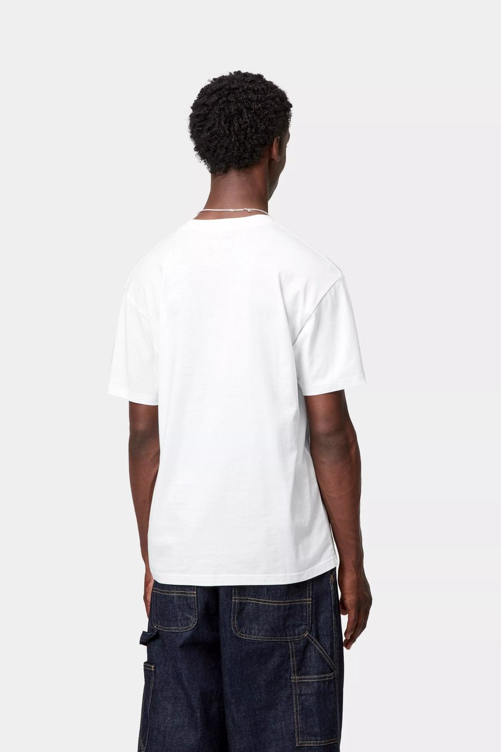 CARHARTT WIP S/S Pocket Heart T-Shirt - White / Red