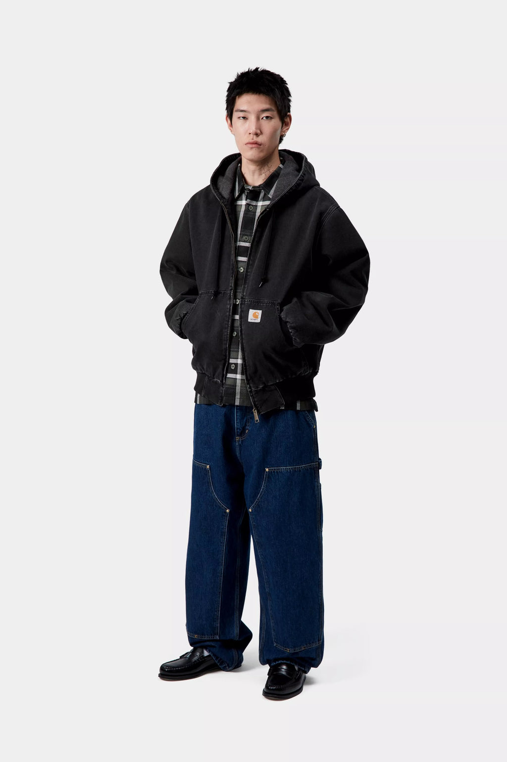 CARHARTT WIP OG Active Jacket - Black Stone Washed