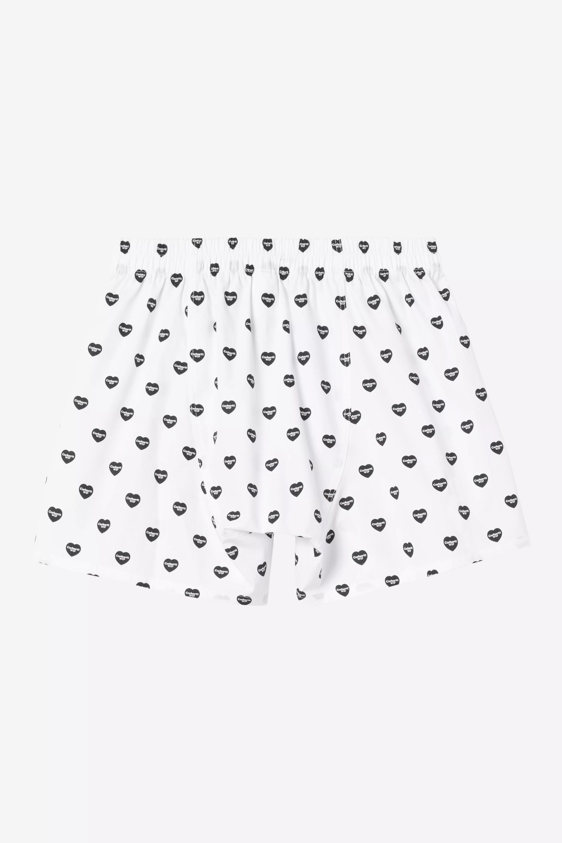 CARHARTT WIP Cotton Boxer - Heart Print, White / Black - FREESTYLE LLORET