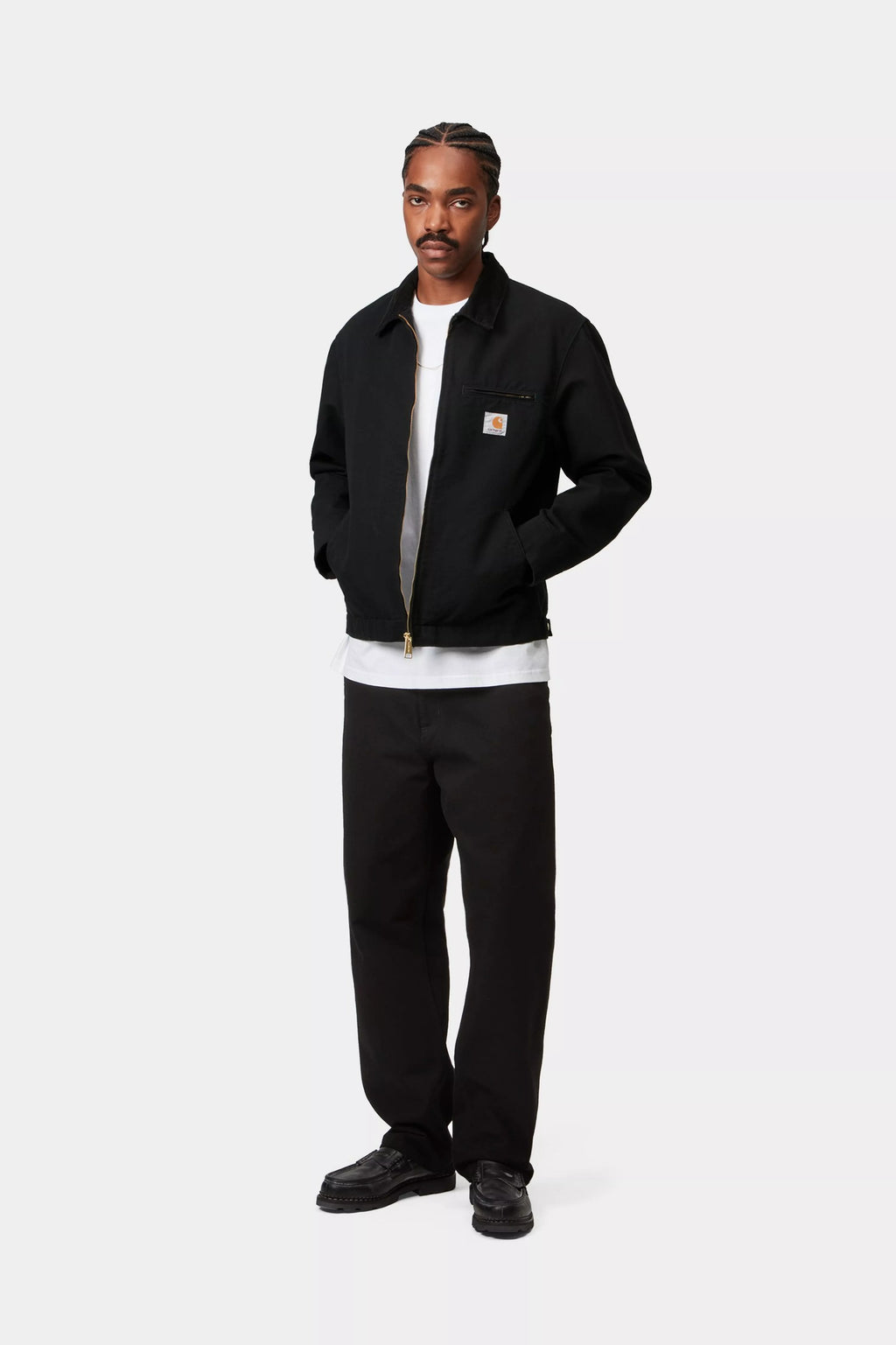 CARHARTT WIP Detroit Jacket (Summer) - Black/Black Rinsed