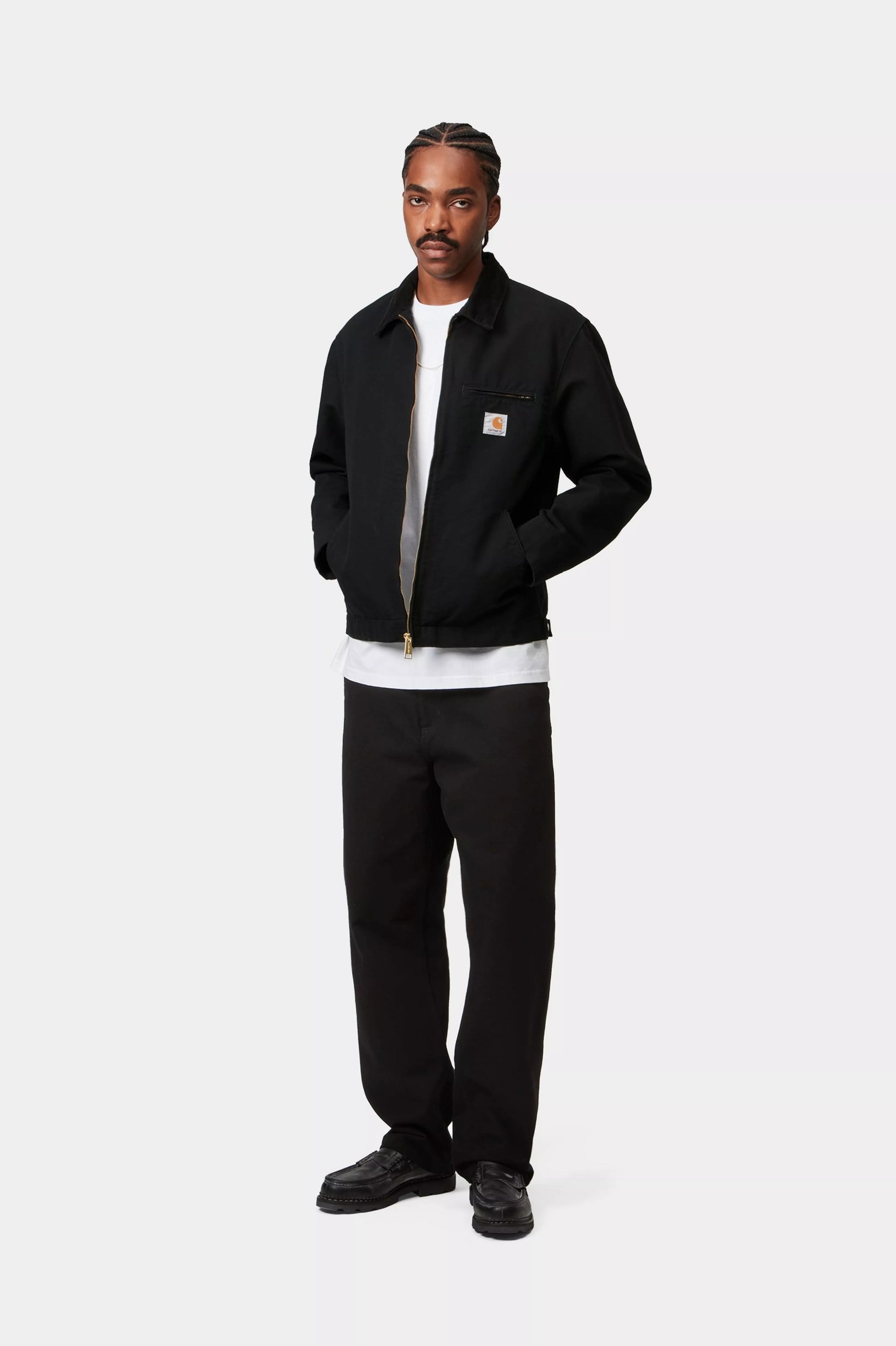 CARHARTT WIP Detroit Jacket (Summer) - Black/Black Rinsed