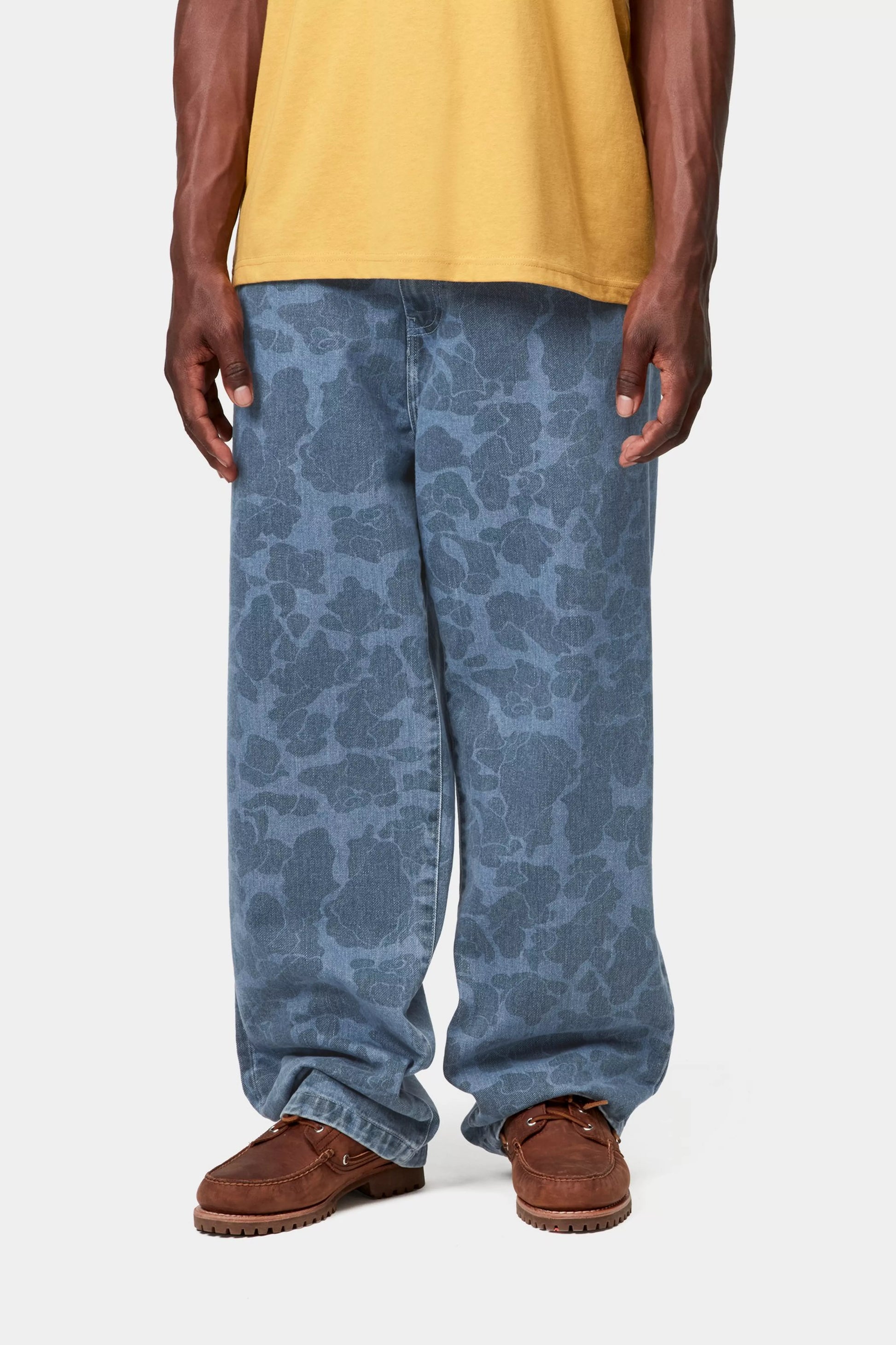 CARHARTT WIP DUCK LANDON PANT - Camo Duck, Blue, Bleached