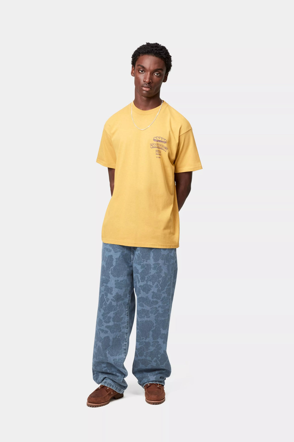 CARHARTT WIP DUCK LANDON PANT - Camo Duck, Blue, Bleached