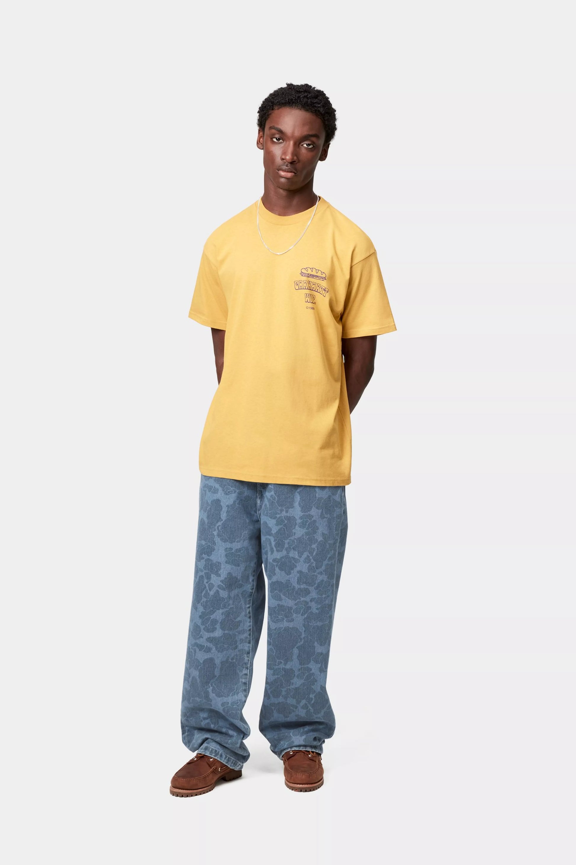 CARHARTT WIP DUCK LANDON PANT - Camo Duck, Blue, Bleached