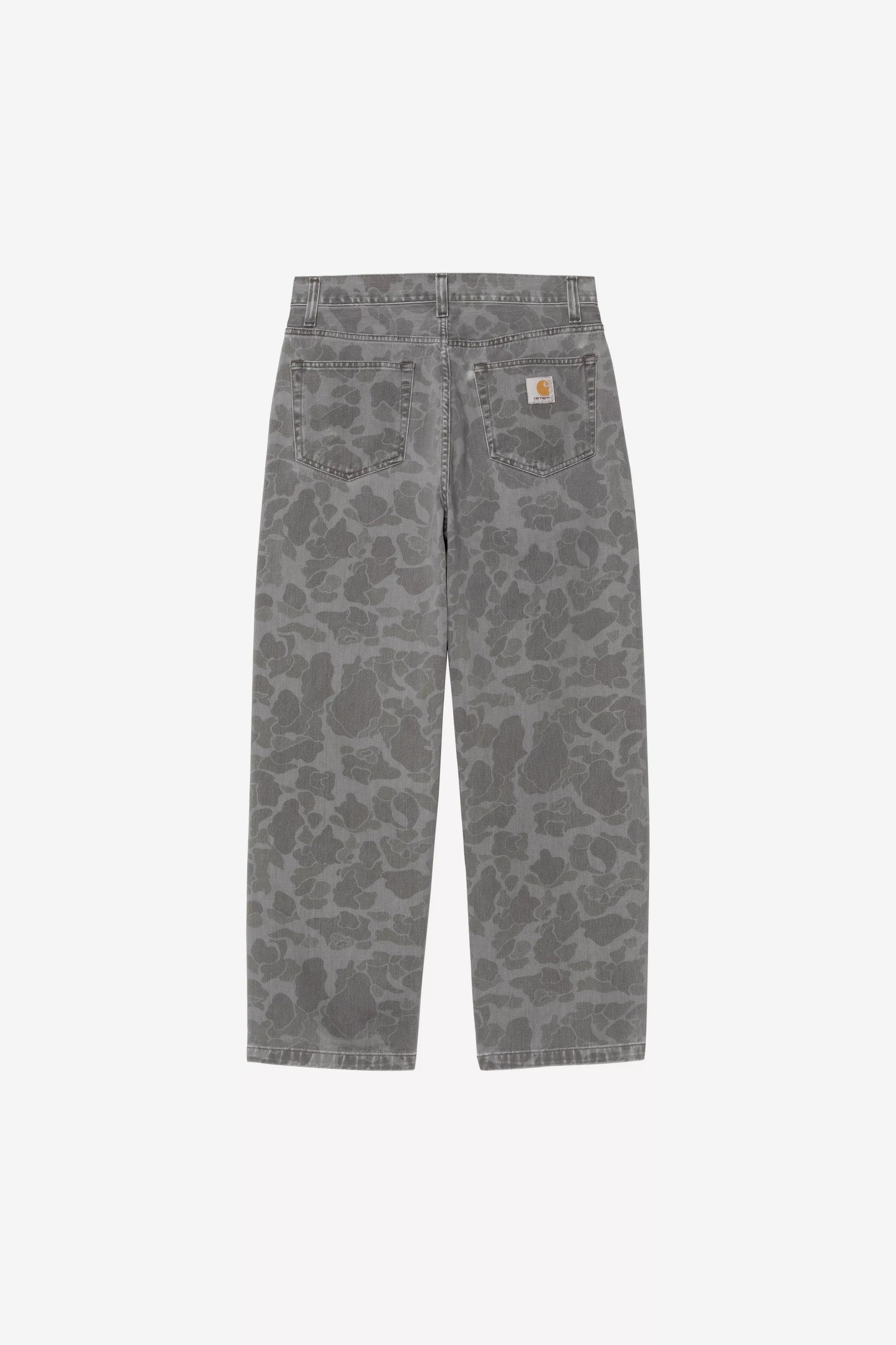 CARHARTT WIP DUCK LANDON PANT - Camo Duck, Black, Heavy bleach wash
