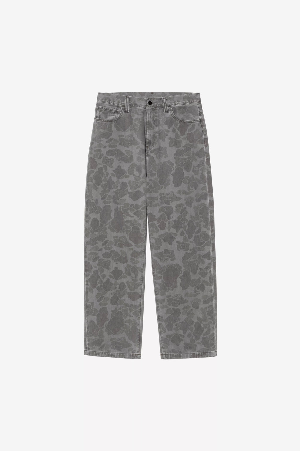 CARHARTT WIP DUCK LANDON PANT - Camo Duck, Black, Heavy bleach wash