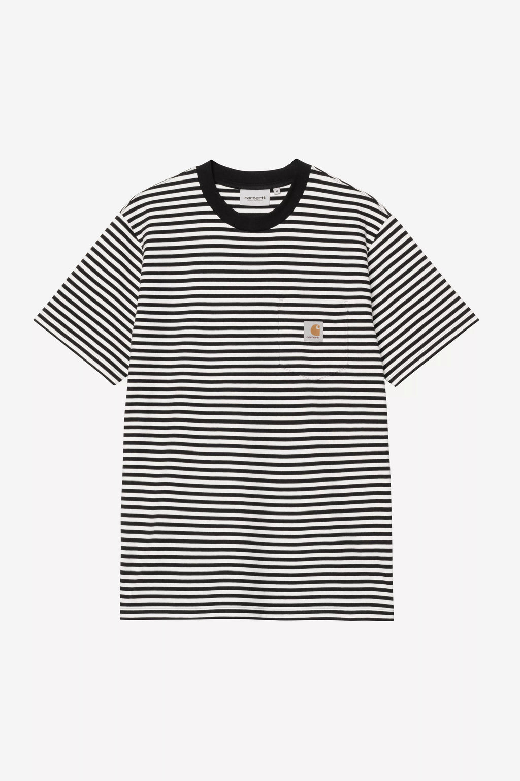 CARHARTT WIP S/S Verner Pocket T-Shirt - Verner Stripe, Black / Wax