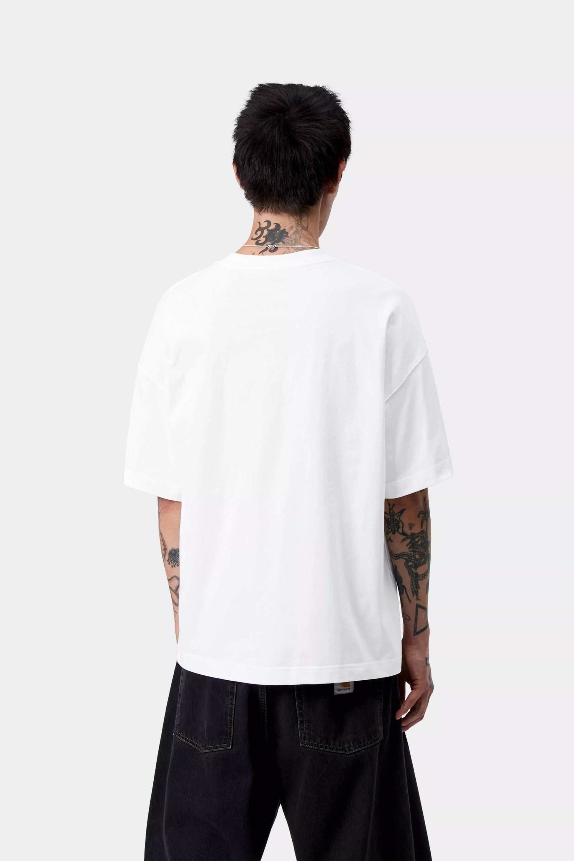 CARHARTT WIP S/S Signature Script T-Shirt - White / Black