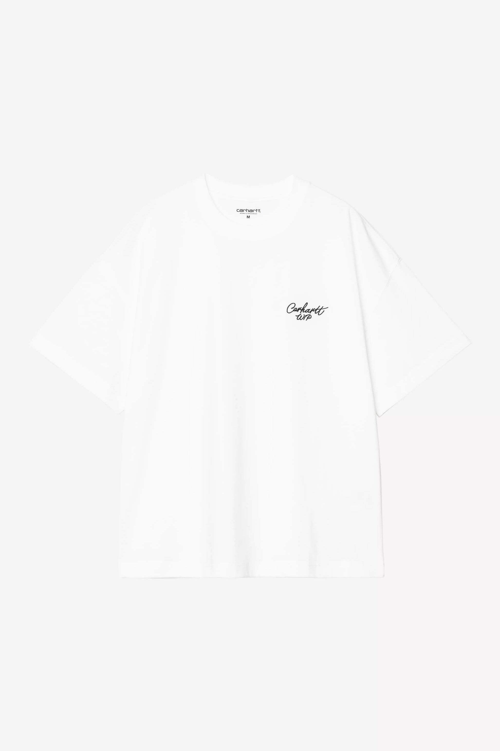 CARHARTT WIP S/S Signature Script T-Shirt - White / Black