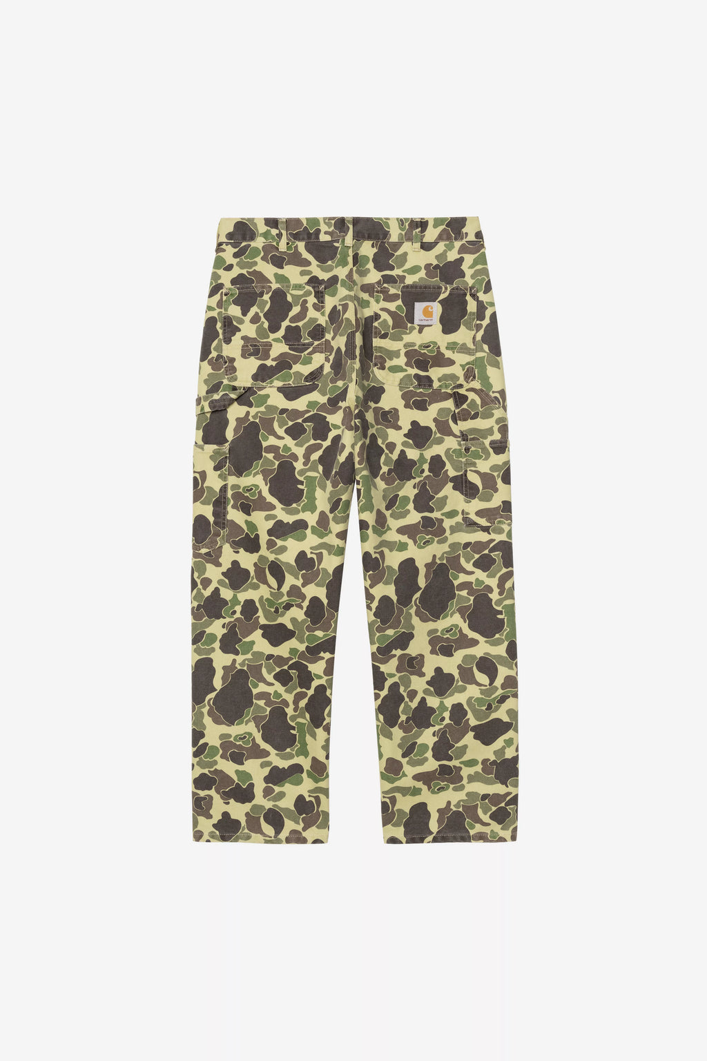 CARHARTT WIP DUCK Single Knee Pant - Camo Duck, Green, Stone washed