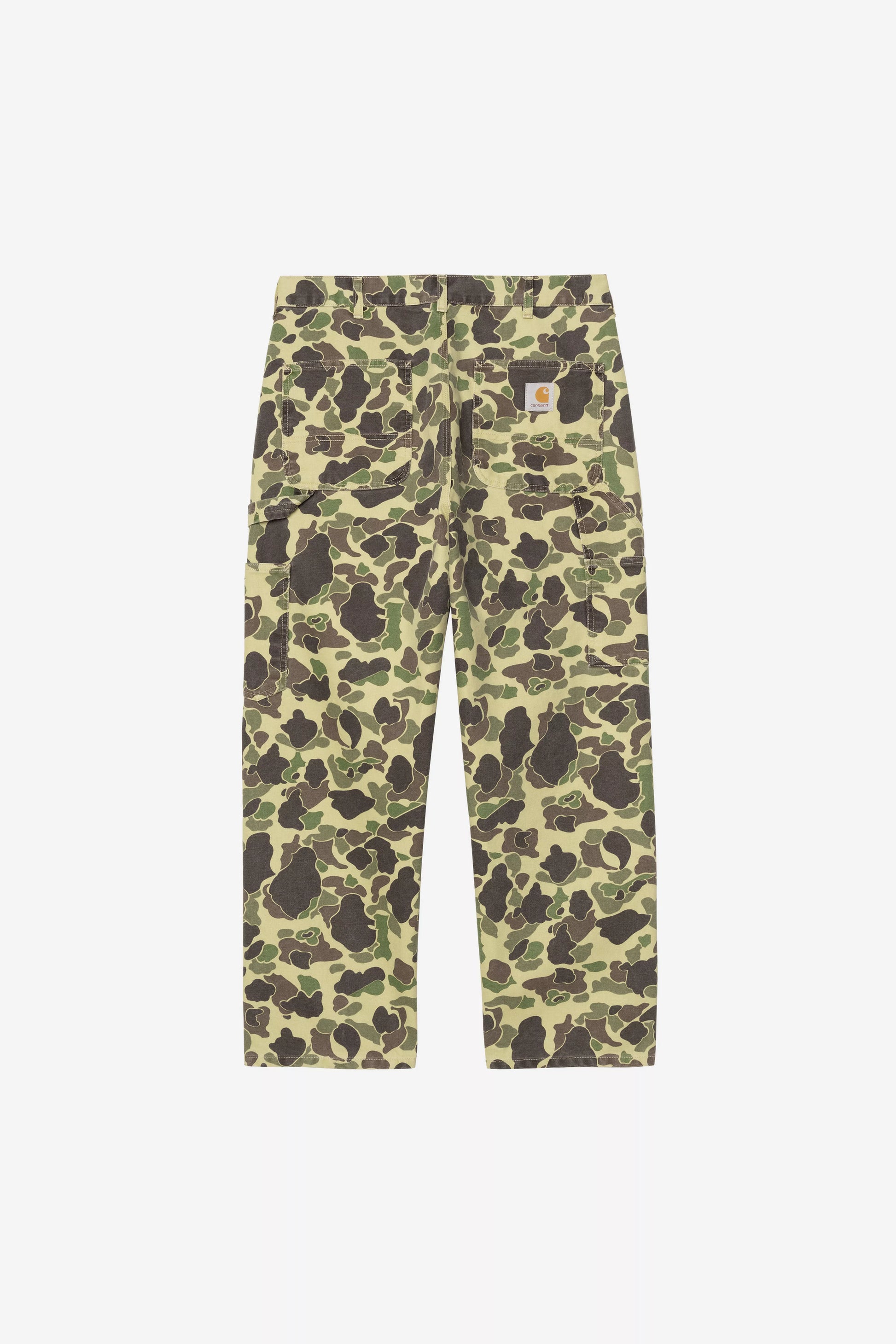 CARHARTT WIP DUCK Single Knee Pant - Camo Duck, Green, Stone washed