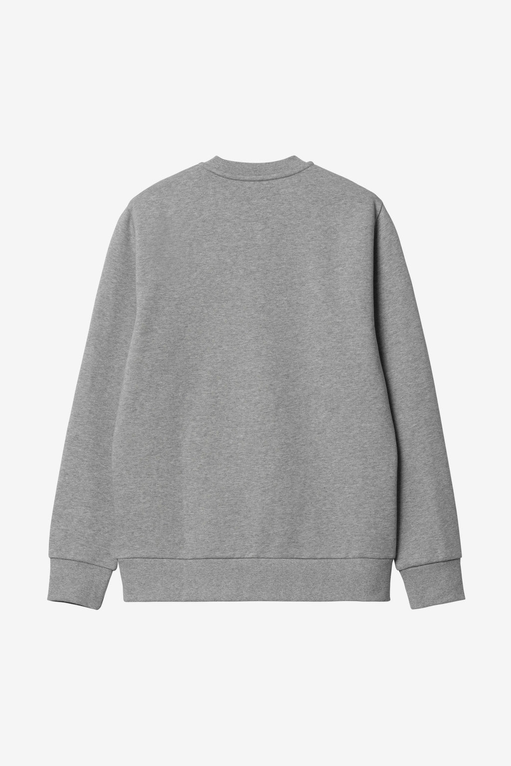 CARHARTT WIP Script Embroidery Sweat - Grey Heather / White
