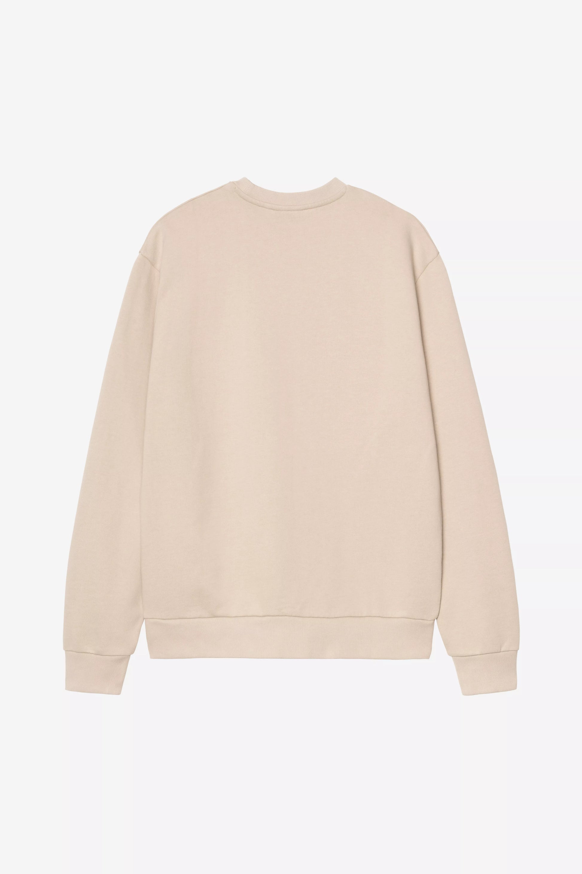 CARHARTT WIP Script Embroidery Sweat - Fleur de Sel / White