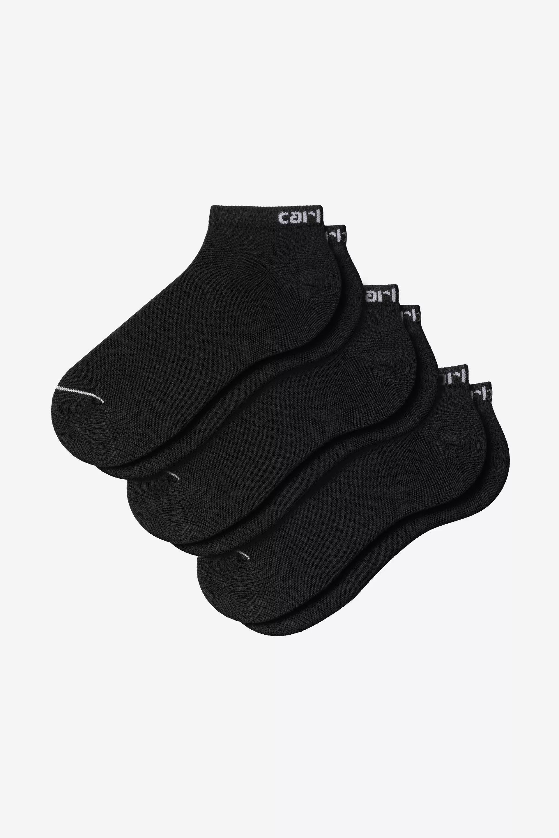 CARHARTT WIP Script Sneakers Socks 3-Pack - Black White