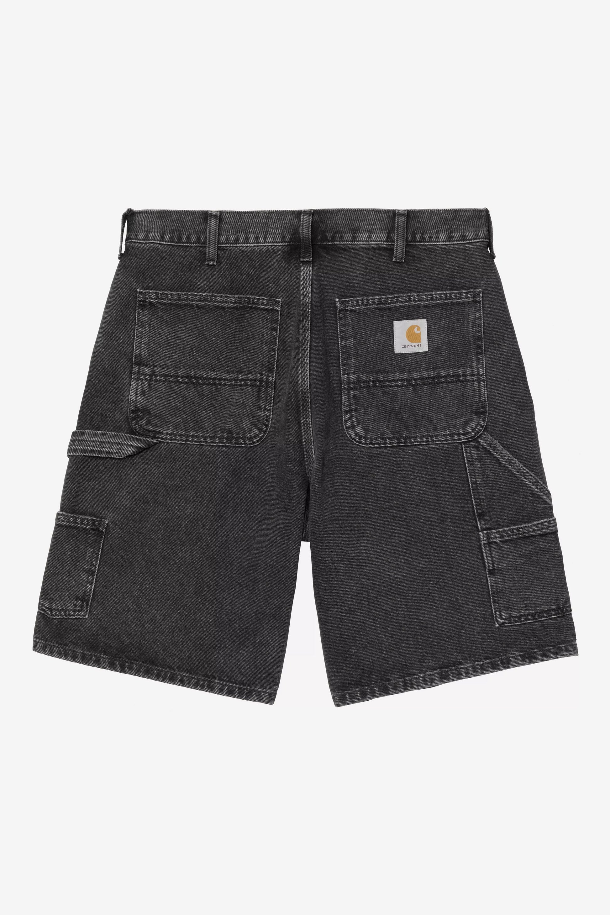 CARHARTT WIP Double Knee Short - Black, Stone washed - FREESTYLE LLORET