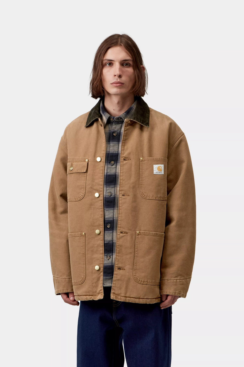 CARHARTT WIP OG Chore Coat Jacket - WIP H Brown / Tobacco, Stone canvas - FREESTYLE LLORET