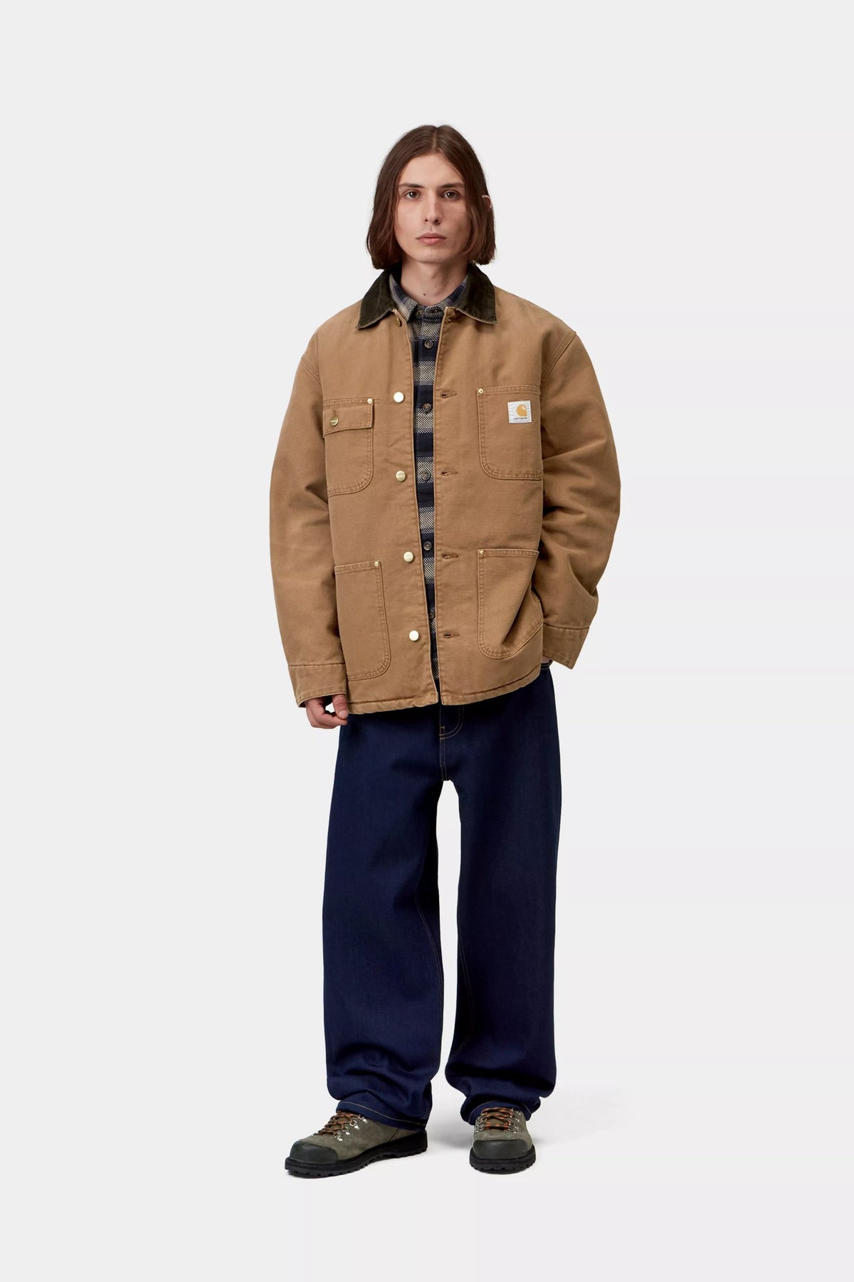 CARHARTT WIP OG Chore Coat Jacket - WIP H Brown / Tobacco, Stone canvas - FREESTYLE LLORET