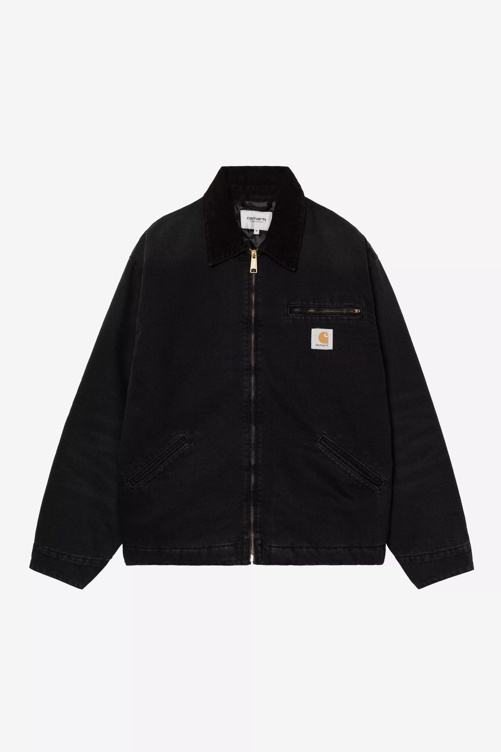 CARHARTT WIP OG Detroit Jacket - Black / Black, Stone canvas