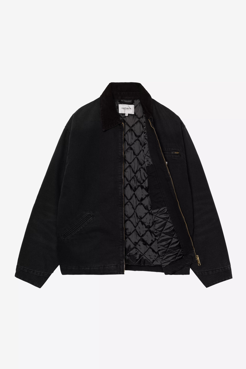 CARHARTT WIP OG Detroit Jacket - Black / Black, Stone canvas