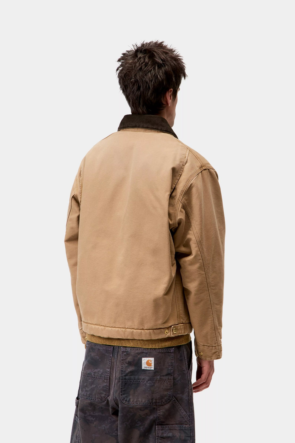CARHARTT WIP OG Detroit Jacket - Hamilton Brown / Tobacco, Stone canvas