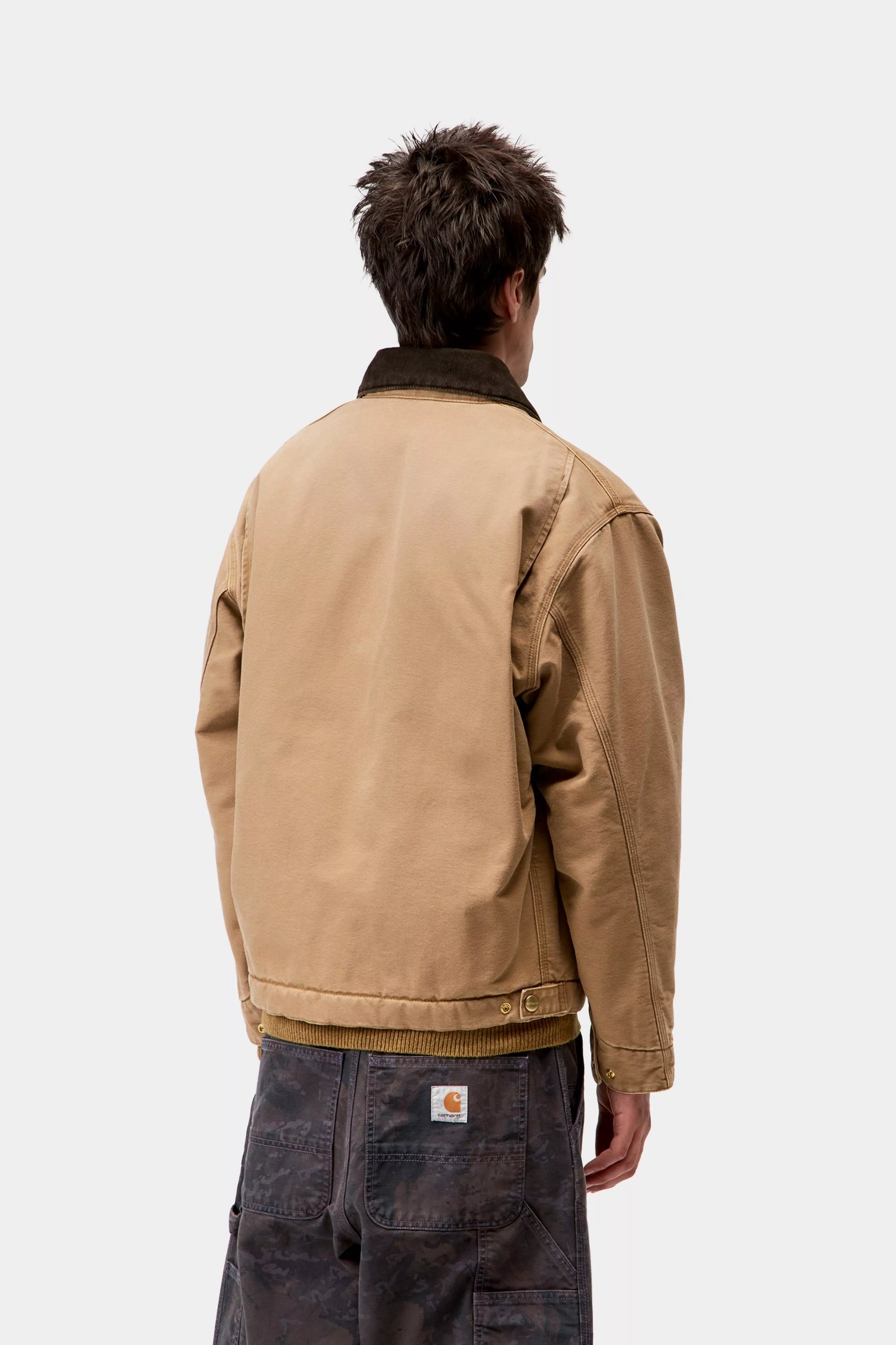 CARHARTT WIP OG Detroit Jacket - Hamilton Brown / Tobacco, Stone canvas