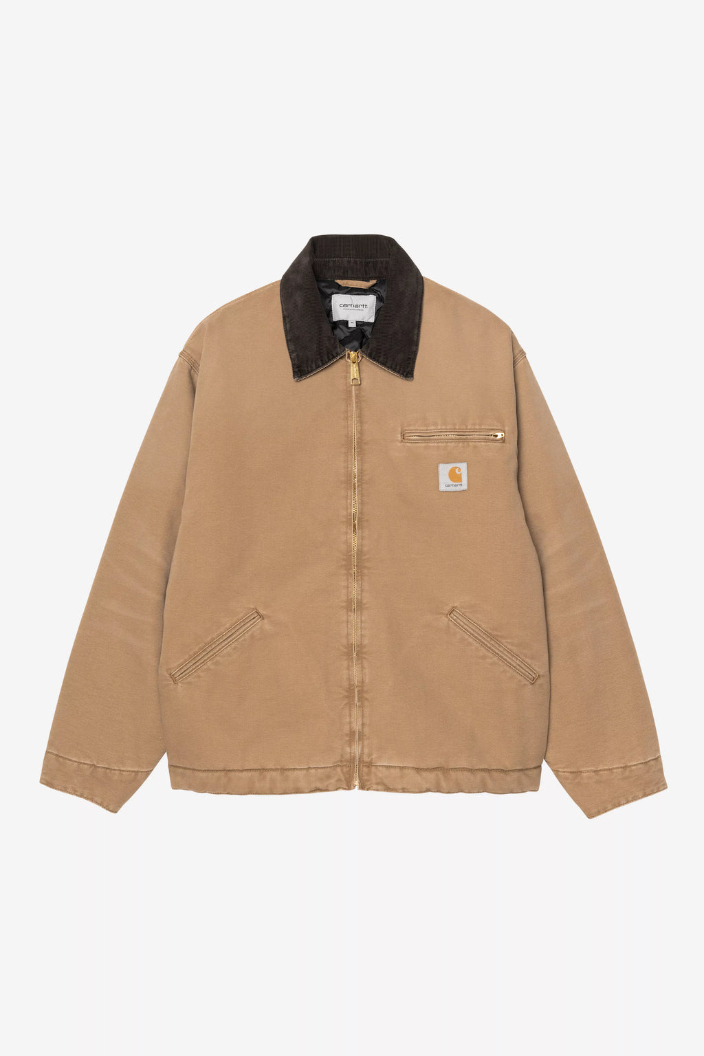 CARHARTT WIP OG Detroit Jacket - Hamilton Brown / Tobacco, Stone canvas