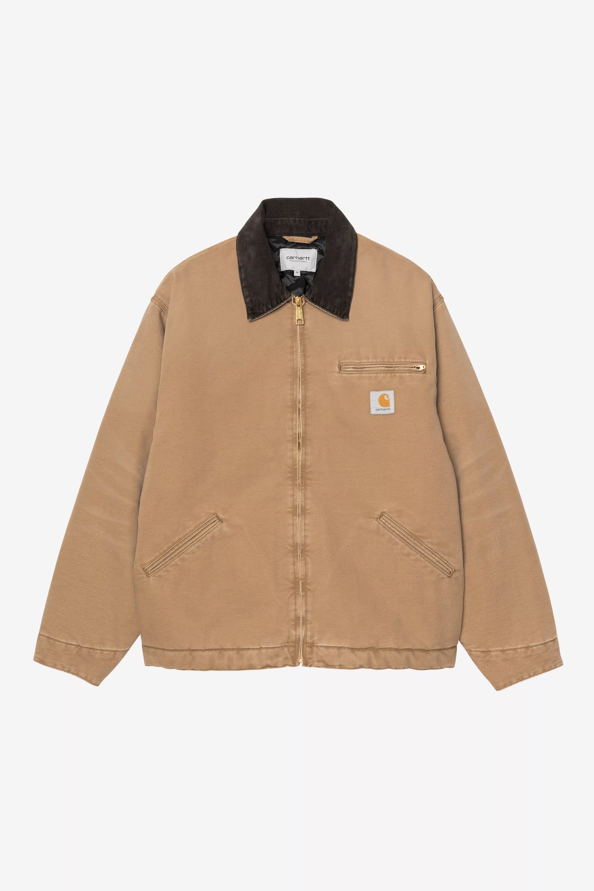 CARHARTT WIP OG Detroit Jacket - Hamilton Brown / Tobacco, Stone canvas