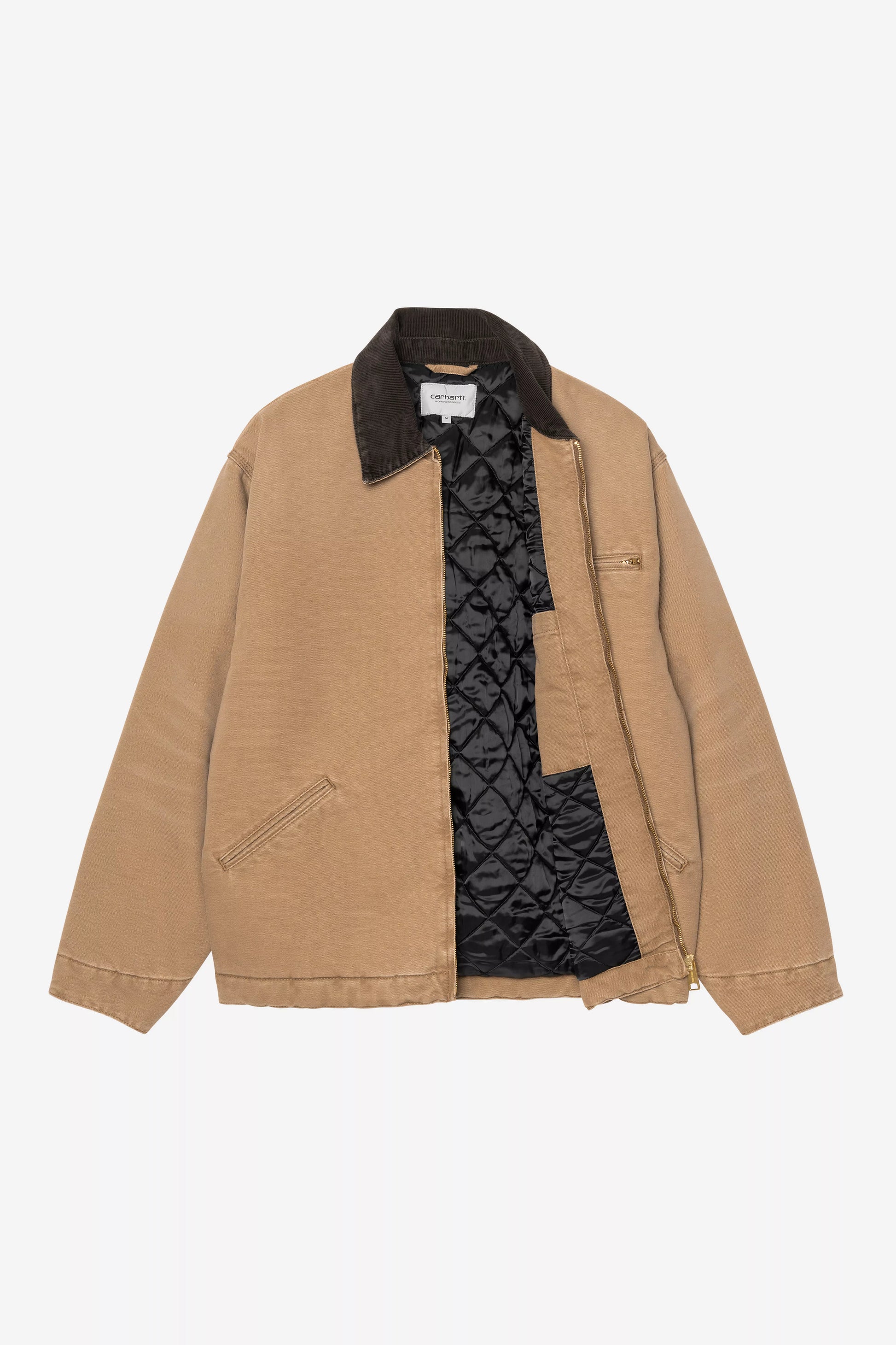 CARHARTT WIP OG Detroit Jacket - Hamilton Brown / Tobacco, Stone canvas